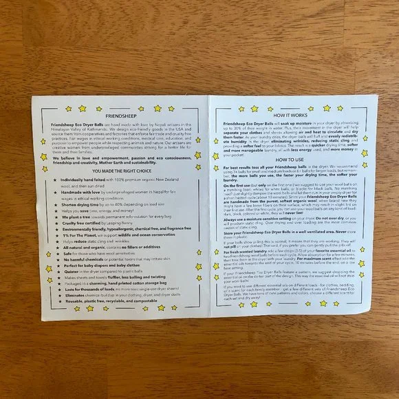 Three (3) Friendsheep eco dryer balls - Picture 2 of 3